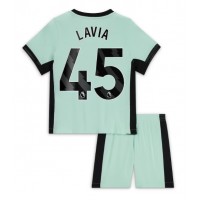 Fotballdrakt Barn Chelsea Romeo Lavia #45 Tredjedraktsett 2023-24 Kortermet (+ Korte bukser)
